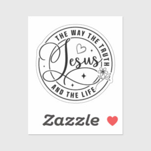 Sticker Jésus est le meilleur cadeau de Noël chrétien