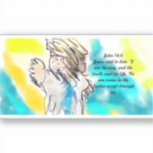 Sticker Jésus est une voie (Recto)