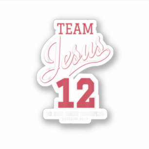 Sticker Jésus Et Équipe De Baseball Jesus Christian