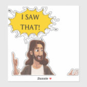 Sticker Jésus, j'ai vu (Feuille)