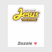 Sticker Jesus King of Kings For Christian Jesus Lovers (Feuille)