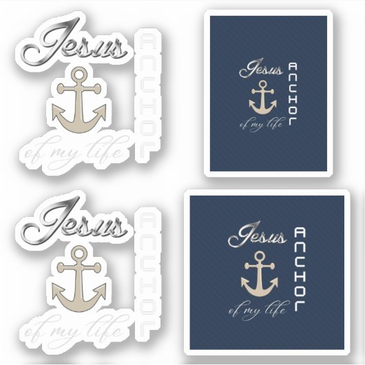 STICKER JÉSUS L'ANCRE (Devant)