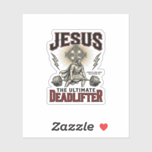 Sticker Jésus Le Levreur De Poids Ultime Chemise Chrétienn