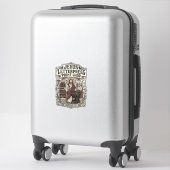 Sticker Jesus Letterpress Print Shop Jésus impression text (Sur valise)