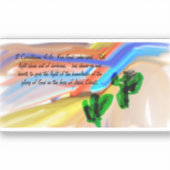 Sticker Jésus lumière du monde (Recto)