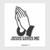 STICKER JÉSUS M'AIME (Feuille)