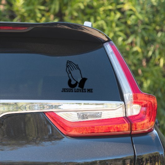 STICKER JÉSUS M'AIME (Côté voiture)