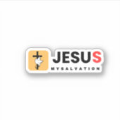 Sticker Jésus Mon Salut (Devant)