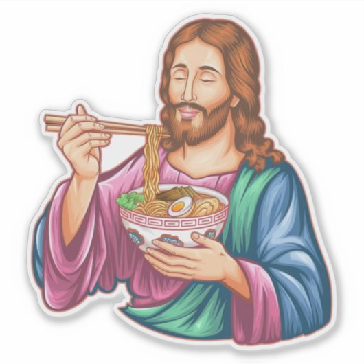 Sticker Jesus Ramen (Devant)