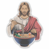 Sticker Jesus Ramen Amen (Devant)