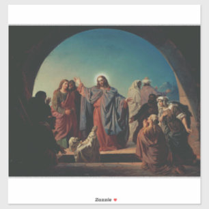 Sticker Jésus réveille Lazare par Robert Wilhelm Ekman 