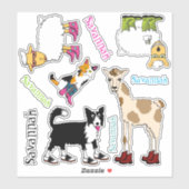 Sticker Jett et amis Variété (Feuille)