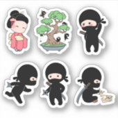 Sticker Jeu 1 minuscule Ninja (Devant)