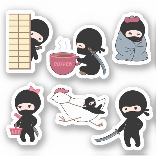 Sticker Jeu 3 minuscule Ninja (Devant)