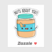 Sticker Jeu À Propos De Vous Drôle Pun Beurre D'Arachide (Feuille)