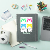 Sticker Jeu Art Vintage Gamepad Retro Contrôleur Gamepad (Couverture iPad)