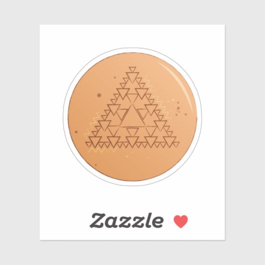 Sticker Jeu Dalgona Triangle multiple (Feuille)