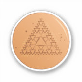 Sticker Jeu Dalgona Triangle multiple (Devant)