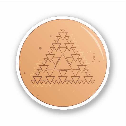 Sticker Jeu Dalgona Triangle multiple (Devant)