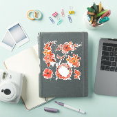 Sticker Jeu d'aquarelle orange (Couverture iPad)