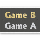 Sticker jeu d'autocollant de vie (Devant)