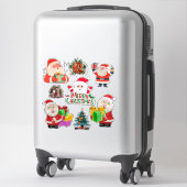 Sticker jeu d'autocollants père Noël (Sur valise)