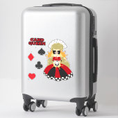 Sticker Jeu d'autocollants Queen Card (Sur valise)