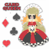 Sticker Jeu d'autocollants Queen Card (Devant)