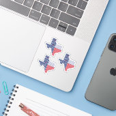 Sticker Jeu de 3 All Love In Texas State Flag (Ordinateur portable avec iPhone)