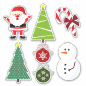 Sticker Jeu de 7 Noël (Devant)