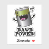 Sticker Jeu de batterie Rawy Power Funny (Feuille)