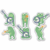 STICKER JEU DE CARACTÈRES FROG MUSICIEN (Devant)