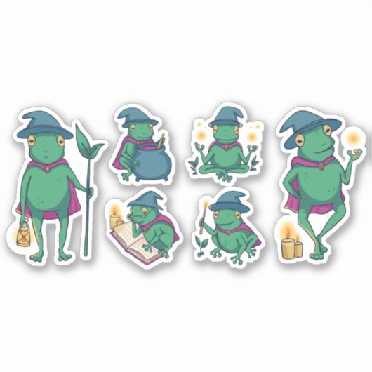 STICKER JEU DE CARACTÈRES FROG MYSTIQUE (Devant)