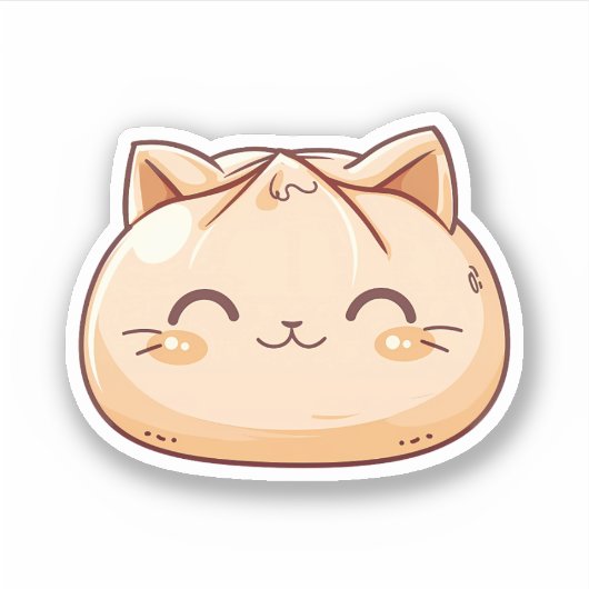 Sticker Jeu de chats mignon (Devant)