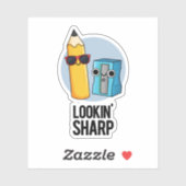 Sticker Jeu de crayon carré (Feuille)