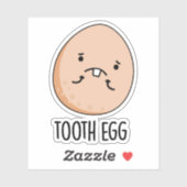 Sticker Jeu de dent Dental Dental Dental Toothache Pun (Feuille)