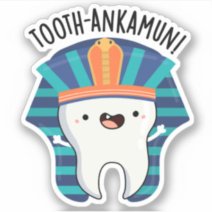 Sticker Jeu de dents amusant de chevamun