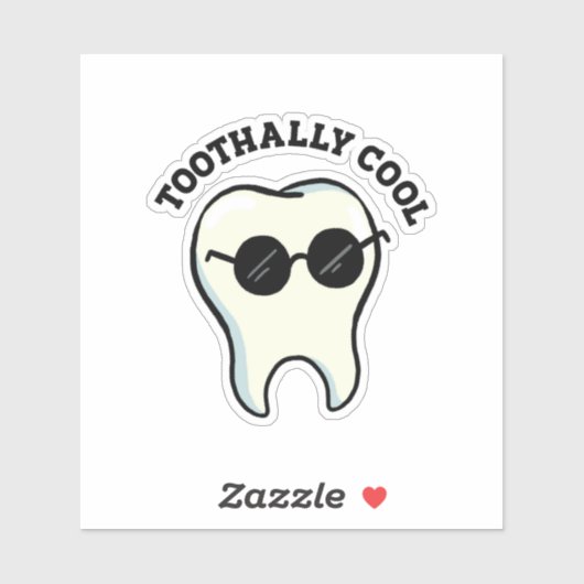 Sticker Jeu de dents Cool Die-Cut (Feuille)