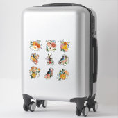 Sticker Jeu de fleurs printanières de jardin et éléments d (Sur valise)