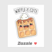 Sticker Jeu de gaufre amusant (Feuille)