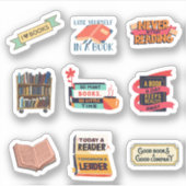 Sticker Jeu de livres de lecture (Devant)