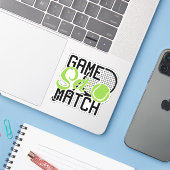 Sticker Jeu de match (Ordinateur portable avec iPhone)