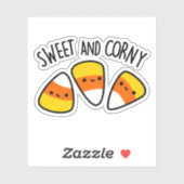 Sticker Jeu De Noisettes De Maïs Drôle Et Doux (Feuille)