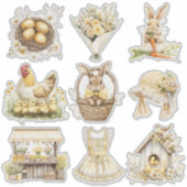 Sticker Jeu de Pâques Jaune 2 (Devant)