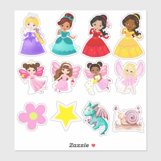 Sticker Jeu de parties Princes (Feuille)