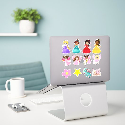 Sticker Jeu de parties Princes (Ordinateur portable sur le bureau)