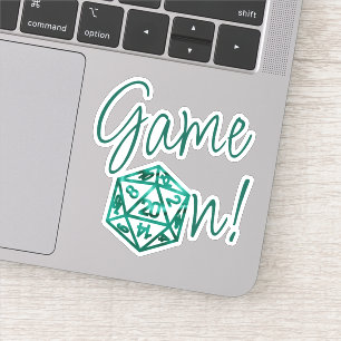 Sticker Jeu de RPG   Émeraude Fantasy Tabletop Retro Gamer