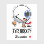 Sticker Jeu de sport de hockey sur glace amusant (Feuille)
