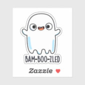 Sticker Jeu d'Halloween amusant et confus de Bam-boo-zled (Feuille)