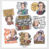 Sticker Jeu d'Humours d'insulte de devis amusant (Feuille)